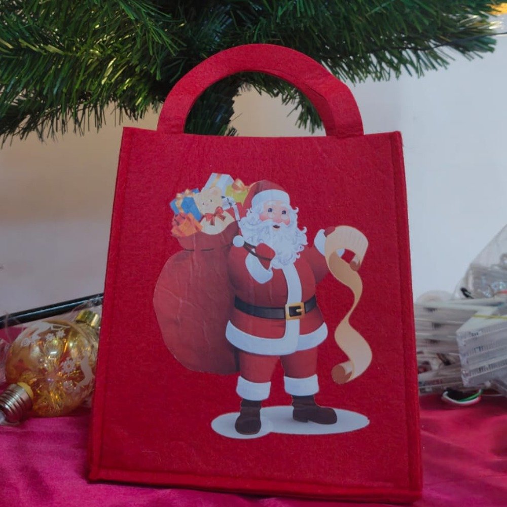 Christmas Treat Bag with Santa Picture thumbnail 1
